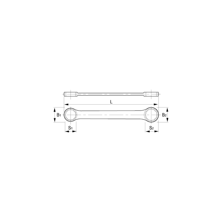 Llave de estrella plana 6-7 (IRIMO)