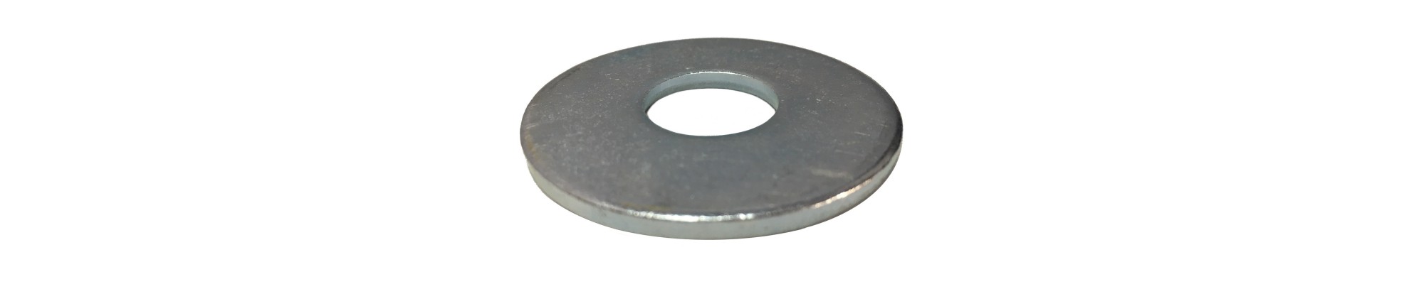 arandela ancha con baño de zinc.